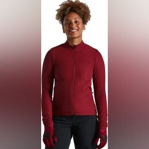 RED Maroon Specialized Women's Trail ALPHA Jacket Medium Small